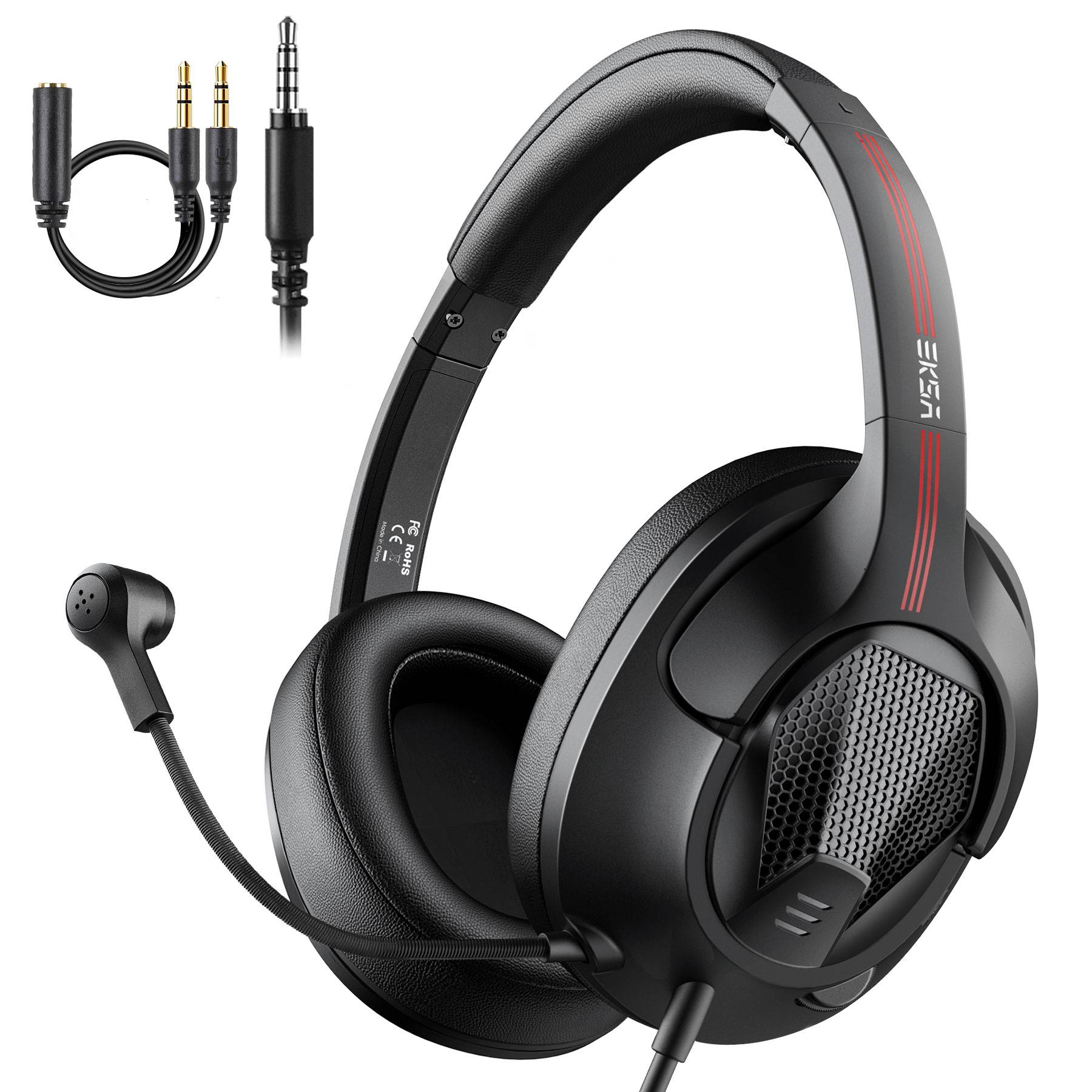 EKSA E3D Computer Gaming Headphone Lightweight No Delay Soft Earpads Headphone with Microphone EKSA E3D Computer Gaming Headphone Lightweight No Delay Soft Earpads Headphone with Microphone
